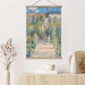 Textielposter Monet - De tuin van Monet in Vétheuil 