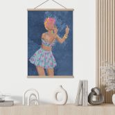 Stoffbild Rockabilly Girl: Not your girl | Feminismus - Oltmanns 