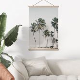 Affiche textile Palmiers tropicaux sur la plage - Sisi & Seb 