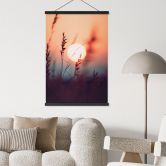 Stoffbild Gräser im Licht der glühenden Sonne - Treechild 