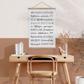 Stoffbild Herbstliche Worte - Typografie 