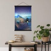 Textielposter Aerroscape - Sea in Space 