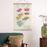 Affiche textile Comment est né le plus célèbre des blocs de construction - Bodart 