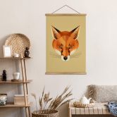 Stoffbild Fuchs - Braun 