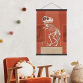 Tekstil plakat Braun - T-Rex 