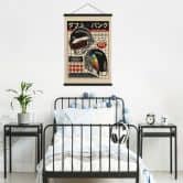 Stoffbild Pop-Art Kunstdruck inspiriert von Daft Punk - Gomes 