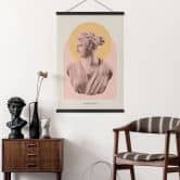 Stoffbild Statue der Göttin Artemis - Grace Digital Art 