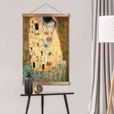 Stoffbild Klimt- Der Kuss 