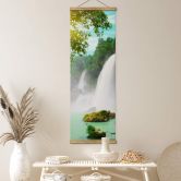 Affiche textile Lagon bleu 