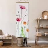 Affiche textile Disher - Colourful Poppies 