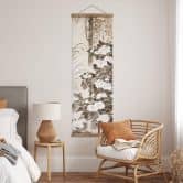 Affiche textile Kagei - Pivoines - Panorama 