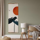 Illustration af Tekstil plakat - Kubistika - Drømme om natten - Panorama 