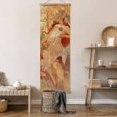 Affiche textile Mucha - Les saisons : L'automne 
