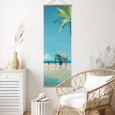 Stoffbild Elephant Beach in Indien - Rivers - Panorama 