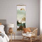 Stoffbild SpaceFrog Designs - Herbstmorgen - Panorama 