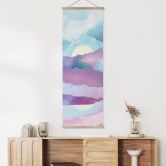Stoffbild Schillernde Berglandschaft - SpaceFrog Designs - Panorama 