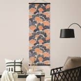 Stoffbild Muschelmuster in Orange-blau - Treechild - Panorama 