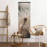 Textielposter Paardenbloem in ochtenddauw - Treechild 