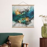 Textielposter kleur mist abstract - Fedrau 