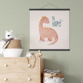Stoffbild Dino Be Happy - Brachiosaurus - Tunaboylu - Quadratisch 