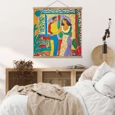Affiche textile Amoureux - Inspiré par Matisse - Zamart 