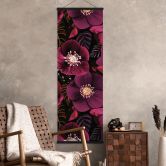 Stoffbild Florale Blütenpracht in Purpurtönen - Anis Illustration 