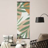 Tekstil plakat Abstrakte grene i et tropisk look - Costa - Panorama 