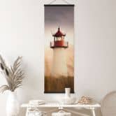 Affiche textile Phare sur la côte de Sylt - Eisenmann - Panorama 