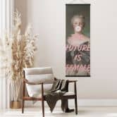 Stoffbild Die Zukunft ist weiblich - Grace Digital Art - Panorama 