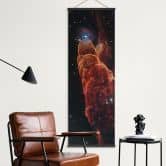 Stoffbild James Webb Telescope - Kosmischer Wirbelsturm Herbig Haro 49/50 - Panorama 