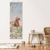 Stoffbild Pferde auf der Blumenwiese - Kikki Belle - Panorama 