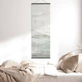 Stoffbild Neblige Berglandschaft Aquarell - Ms Tiff - Panorama 