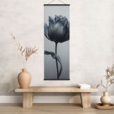 Stoffbild Samtige Tulpe in Schwarz - Paksoylu - Panorama 