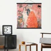 Stoffbild Klimt - Die Freundinnen - Quadratisch 
