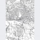 Fototapete Stadtplan Hamburg 