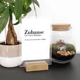 Tischaufsteller Grammatik - Zuhause 
