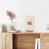Tischaufsteller Retro Radio floral - Frida Floral Studio 
