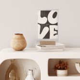 Tischaufsteller Love you Retro Letters 