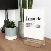 Tischaufsteller Grammatik - Freunde 