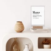 Tischaufsteller Grammatik - Mama 