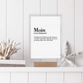 Tischaufsteller Grammatik - Moin 