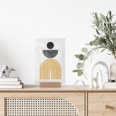 Tischaufsteller Abstrakte Komposition mit Kreis und Halbbogen - The Miuus Studio 