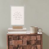 Tischaufsteller mit Liebesspruch Together 