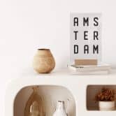 Tischaufsteller Typografie Amsterdam 