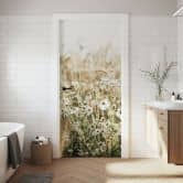 Türfolie Sommerwiese mit Kamille - Annie - Selbstklebende Türdeko 