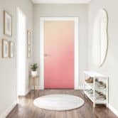 Türfolie Ombre Pinkfarbene Sonne - Selbstklebende Türdeko 