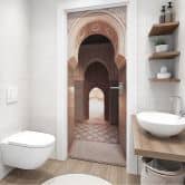 Door foil Oriental gate with mosaics - Sisi & Seb - Self-adhesive door decoration 