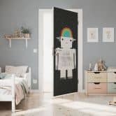 Door foil rainbow robot Sleep Laugh Create - Treechild 