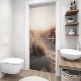 Door film sunset over the dunes - Treechild - Self-adhesive door decoration 