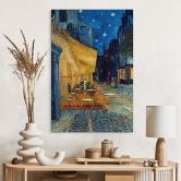 Wandbild van Gogh - Café-Terrasse am Abend - Alu-Dibond 